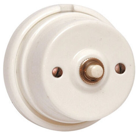 Bouton en porcelaine Ø 60 mm pour installations en saillie