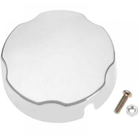 Bouton escamotable pour baignoire – commande rotative chromée avec couvercle trop-plein et bouchon de vidange, plastique résistant