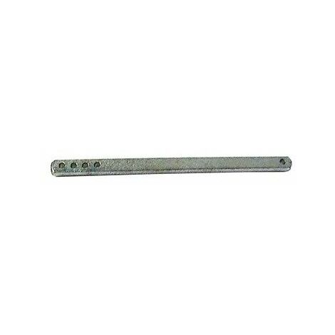 Bouton Et Béquille Aluminium Poli  Carré Seul 6 X 110