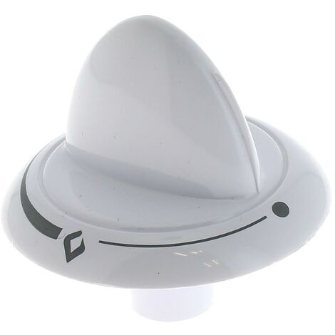 Bouton gaz blanc 6h pour Cuisiniere Beko