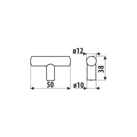 Bouton GS29, acier inoxydable