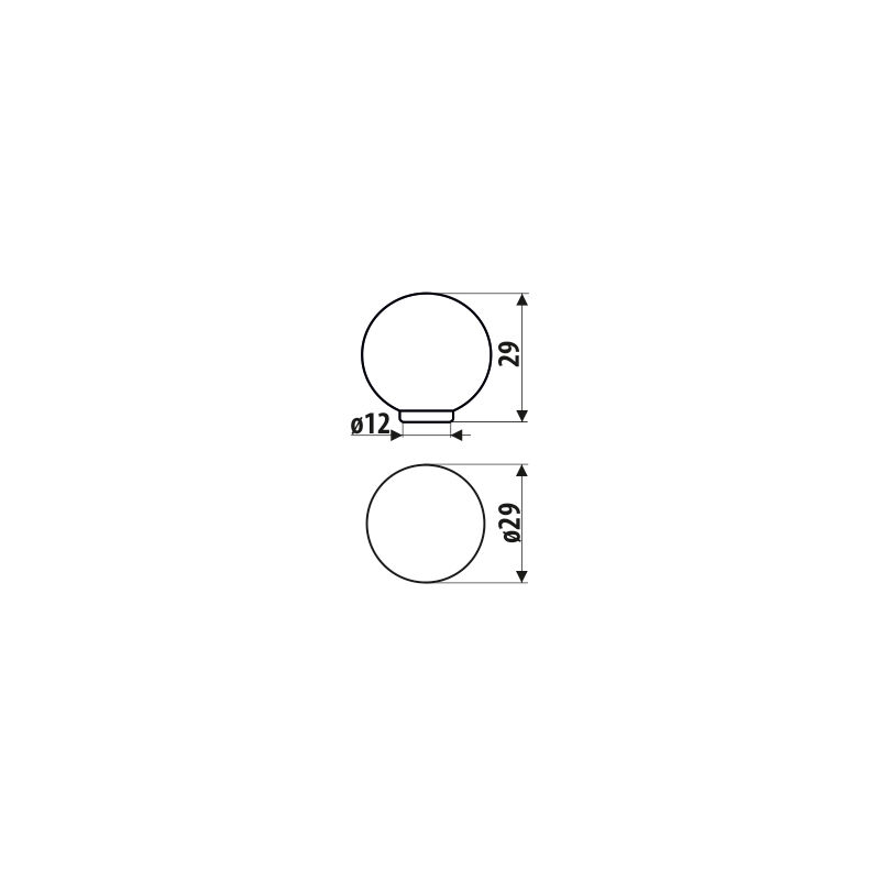 Bouton GX16, violet mat