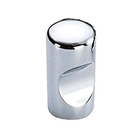 Bouton index diamètre 12 mm hauteur 24 mm zamak finition nickelé mat