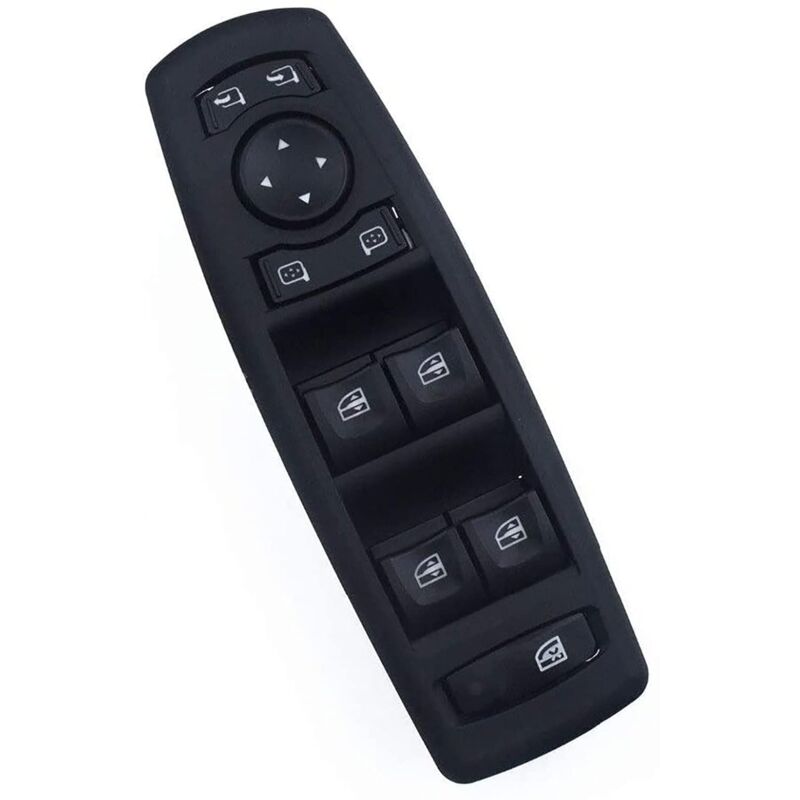 Bouton Lève Vitre Rétroviseur Avant Gauche Compatible avec Megane 3 Laguna 3 Fluence Estate 809610006R 254000015R 7700817337 13 Pins