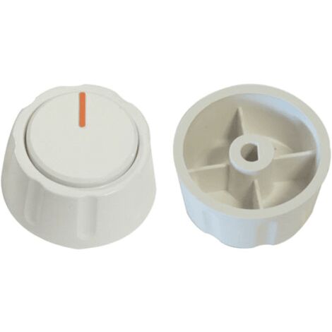 BOUTON MANETTE BLANCHE DIAM 6 M/M pour TABLE DE CUISSON -...