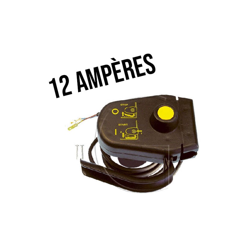 Contacteur de démarrage pour tondeuse électrique - 12 ampères AMP