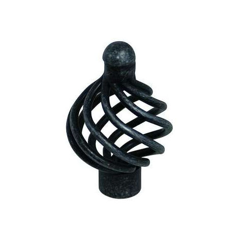 Bouton Meuble Acier Vieilli - B BEAUTY - Diamètre 34mm