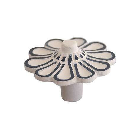 Bouton Meuble Blanc Agra Métal - B BEAUTY