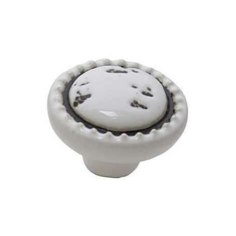 Bouton Meuble Céramique Beige Diamètre 46mm - B BEAUTY
