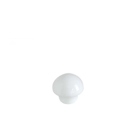 Bouton Meuble Céramique Blanc Classique Diamètre 33mm