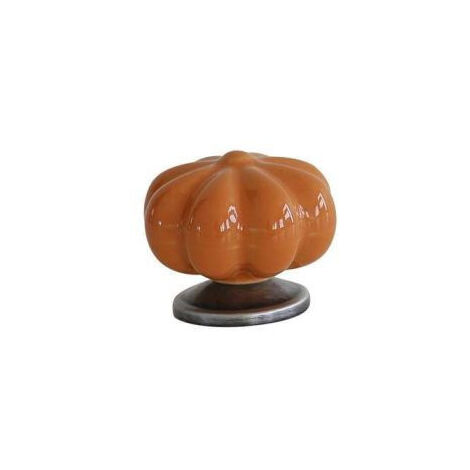 Bouton Meuble Céramique Orange Classique L42mm B BEAUTY