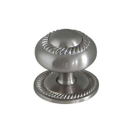 Bouton Meuble Classique Zamak Brossé Diamètre 30mm