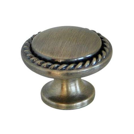 Bouton Meuble Classique Zamak Laiton Vernis Diamètre 30mm - B BEAUTY