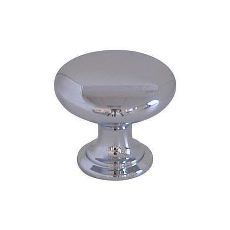 Bouton Meuble Contemporain Chromé Zamak L25mm
