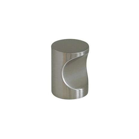 Bouton Meuble Contemporain Zamak Brossé B BEAUTY - Diamètre 19mm