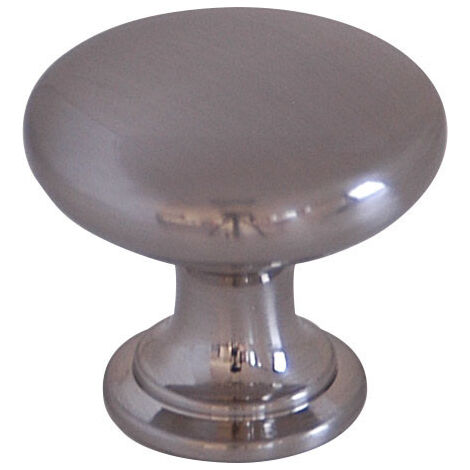 Bouton Meuble Contemporain Zamak Brossé L25mm - B BEAUTY
