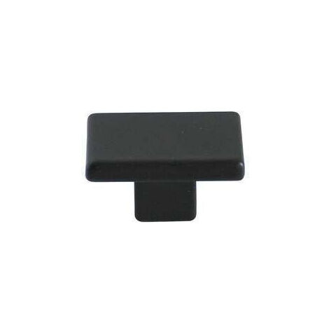 Bouton Meuble Contemporain Zamak Noir Mat B BEAUTY 30x20x16mm