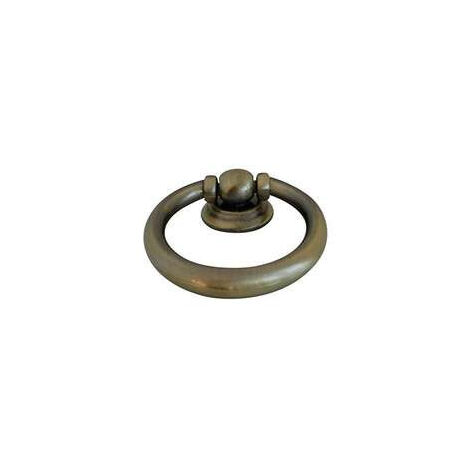 Bouton Meuble Laiton Vieilli Zamak - 40x45x11mm