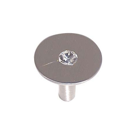 Bouton Meuble Percing Métal Blanc Diamètre 30mm - Design Moderne