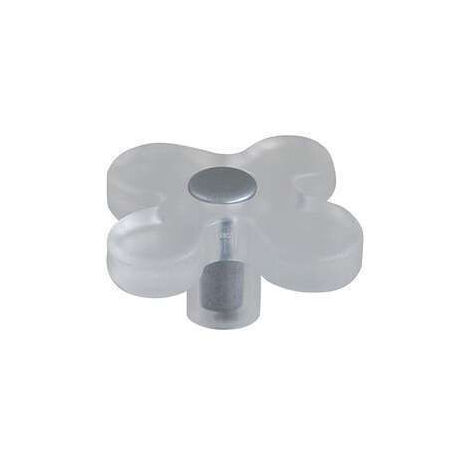 Bouton Meuble Résine Blanc L48mm - B BEAUTY