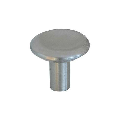 Bouton Meuble Zamak Brossé B BEAUTY Diamètre 28,9mm
