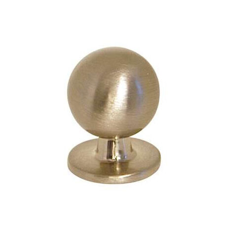Bouton Meuble Zamak Brossé B BEAUTY - Diamètre 30 mm