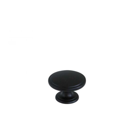 Bouton Meuble Zamak Noir Diamètre 38mm - B BEAUTY