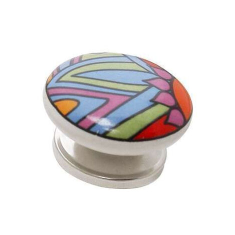 Bouton Meuble Zen Céramique Multicolore B BEAUTY Diamètre 40mm
