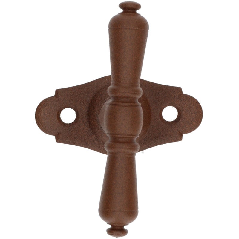 Bouvet - Bouton sur platine Nevers fer rouillé BO52PC85E