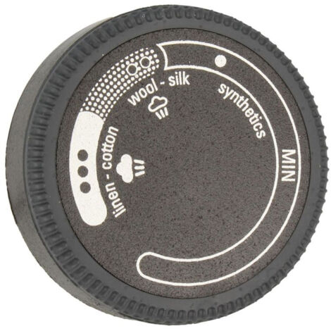Bouton noir de thermostat