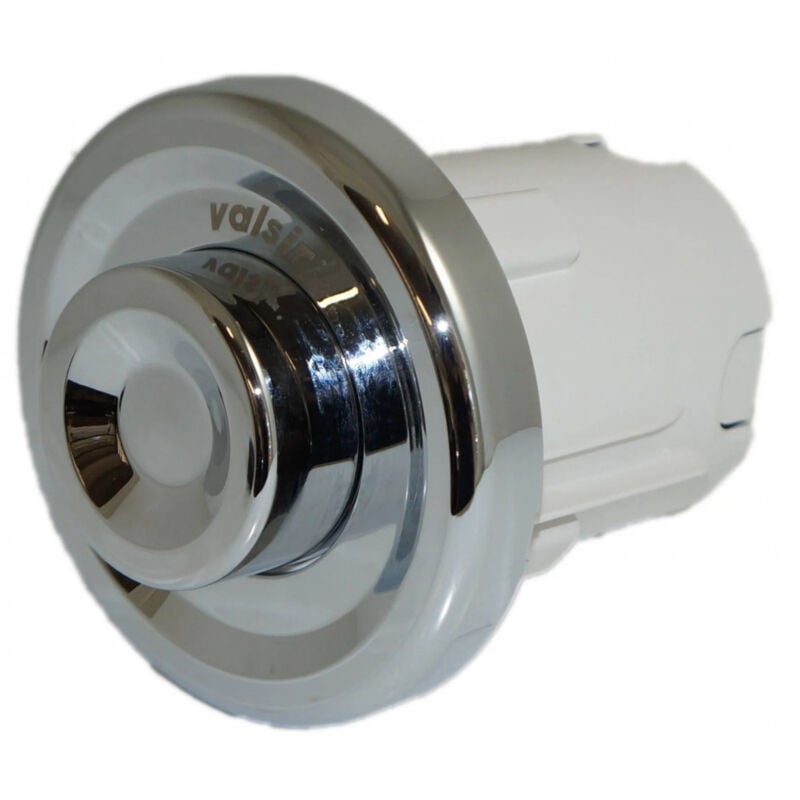 Valsir - Bouton pneumatique encastré chrome complet