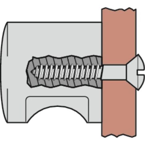 Bouton polyamide Ø 32 mm - Saillie : 30 mm - gris Manhattan - MK-79