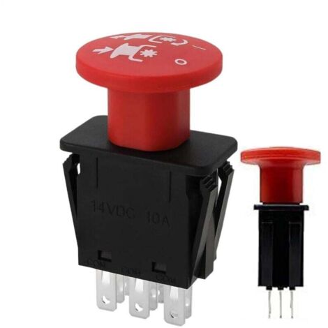 Bouton pour Engager l'Embrayage Système D'Embrayage Et De Freinage Pour Tondeuse À Gazon,Pièces de Tracteur de Tonte de Précision Stable pour Utilisation Facile dans les Tâches d'Entretien de Jardin