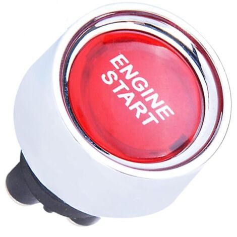 Bouton Poussoir 12v, Bouton de Démarrage du Moteur Commutateur à Bouton-Poussoir Multifonctionnel DC 12V 50A Ignition Starter pour Voiture