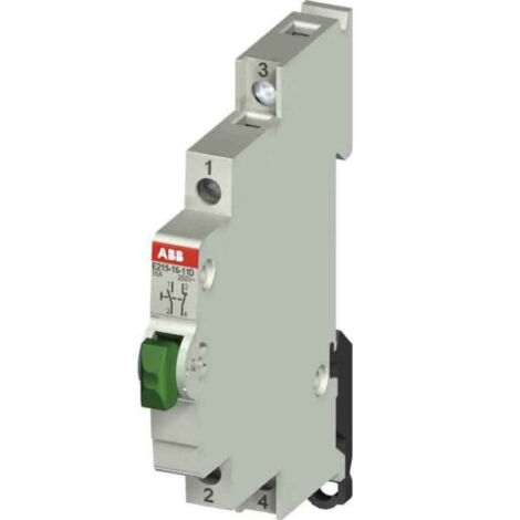 Bouton Poussoir 16A 250V AC 1O+1F Noir 2CCA703154R0001 ABB 703154