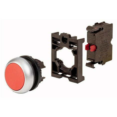 Bouton poussoir 1 contact à ouverture appareil complet 000132618 EATON M22 D R K01 BVP