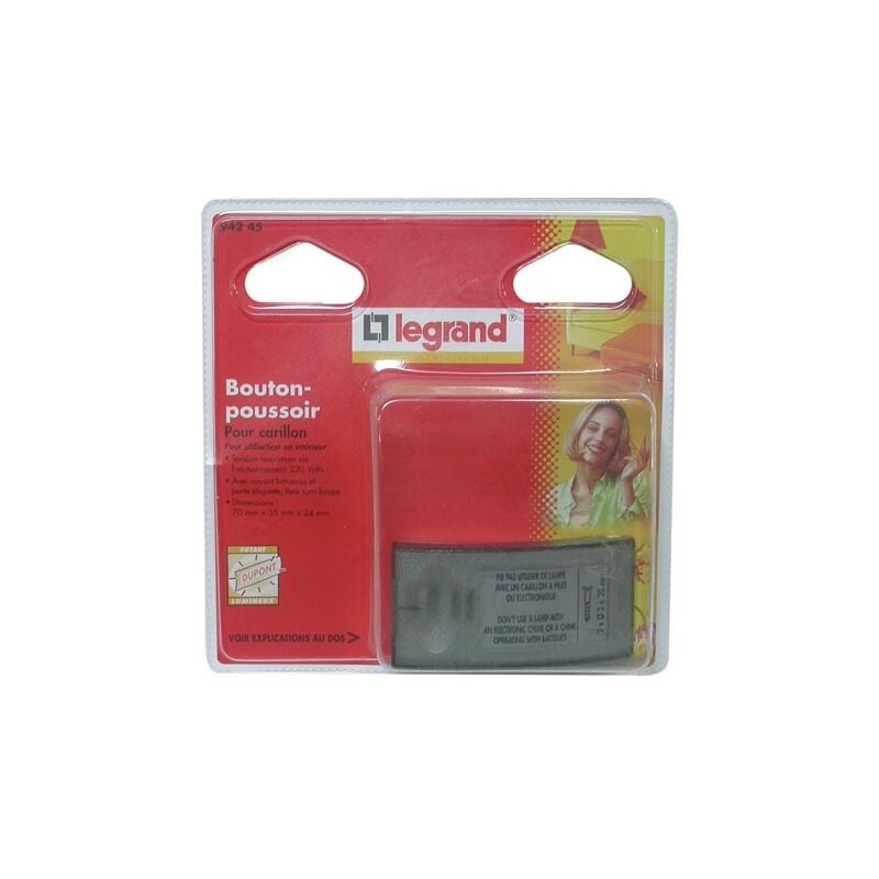 Legrand - Bouton poussoir appel horizontal 230v