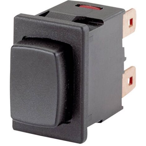 Bouton-poussoir 250 V/AC 16 A à rappel – Dimensions 21 mm x 15 mm – Pour installation électrique professionnelle – Marquardt
