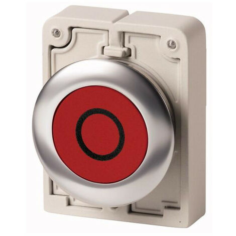 Bouton-poussoir 30mm affleur. rouge "O" EATON M30I-FD-R-X0