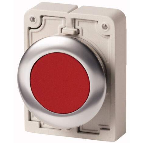 Bouton poussoir 30mm flush a rappel rouge sans inscription EATON M30C-FD-R