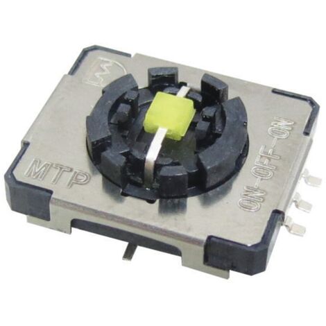 Bouton-poussoir, 50 mA, 3 positions, 1 contact