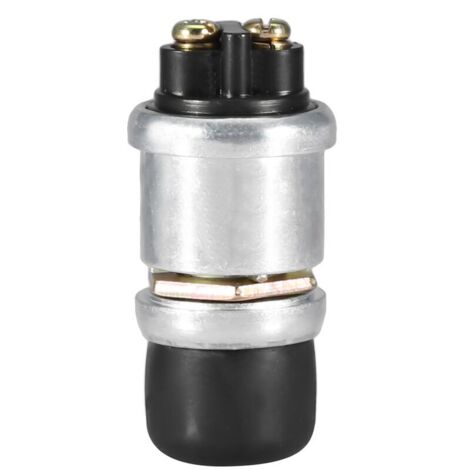 Bouton-poussoir à bouton de klaxon  2Pin 12V 20A étanche voiture bateau vélo interrupteur bouton poussoir klaxon démarrage du moteur robuste universel interrupteur klaxon camion+interrupt