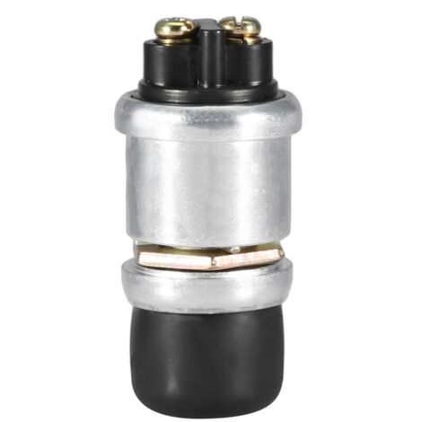 Bouton-poussoir à bouton de klaxon 2Pin 12V 20A étanche voiture bateau vélo interrupteur bouton poussoir klaxon démarrage du moteur robuste universel interrupteur klaxon camion+interrupt