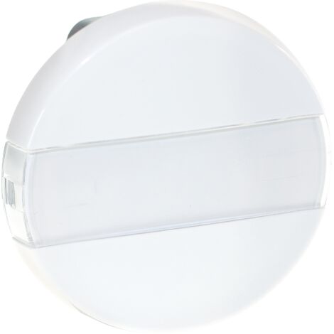 Bouton poussoir à fermeture avec porte-étiquette 10A - COMETE Blanc