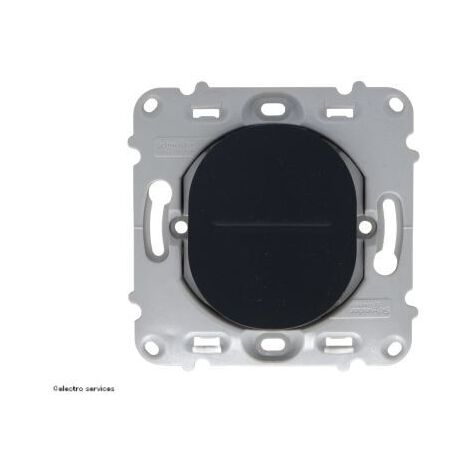Bouton poussoir à fermeture Ovalis Schneider Finition: Anthracite