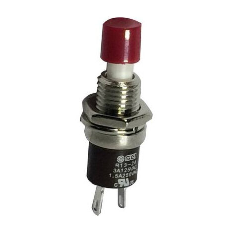 BOUTON POUSSOIR À PRESSION TRU COMPONENTS TC-R13-24B1-05 RD 1587875 250 V/AC 1.5 A 1 X ON/(OFF) À RAPPEL 1 PC(S)