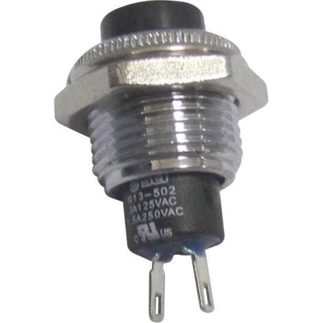 BOUTON POUSSOIR À PRESSION TRU COMPONENTS TC-R13-502MA-05BK 1587734 250 V/AC 1.5 A 1 X OFF/(ON) À RAPPEL 1 PC(S)