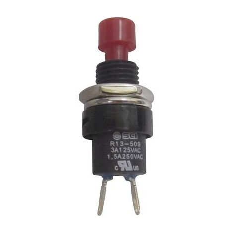 BOUTON POUSSOIR À PRESSION TRU COMPONENTS TC-R13-509A-05RT 1587747 250 V/AC 1.5 A 1 X OFF/(ON) À RAPPEL 1 PC(S)