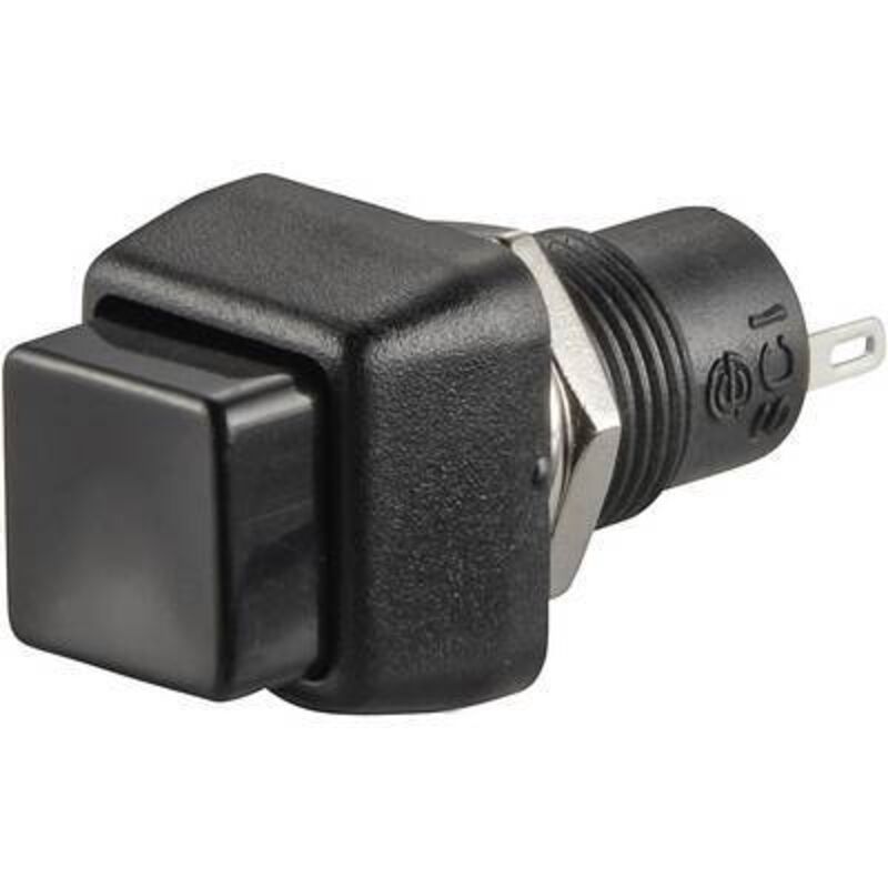 Tru Components - bouton poussoir à pression TC-R13-83A-05BK 1587719 250 v/ac 1 a 1 x off/(on) à rappel 1 pc(s)