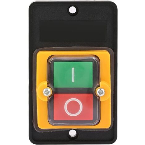 Bouton-poussoir AC220V / 380V 10A Bouton-poussoir Imperméable Bouton Poussoir ON/OFF Utilisé pour Machines Textiles d'Équipement Mécanique